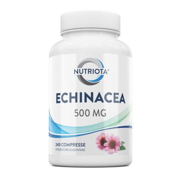 Echinacea naturale 500 mg | 240 compresse | Adatto ai vegani | Prodotto nel Regno Unito | Nutriota