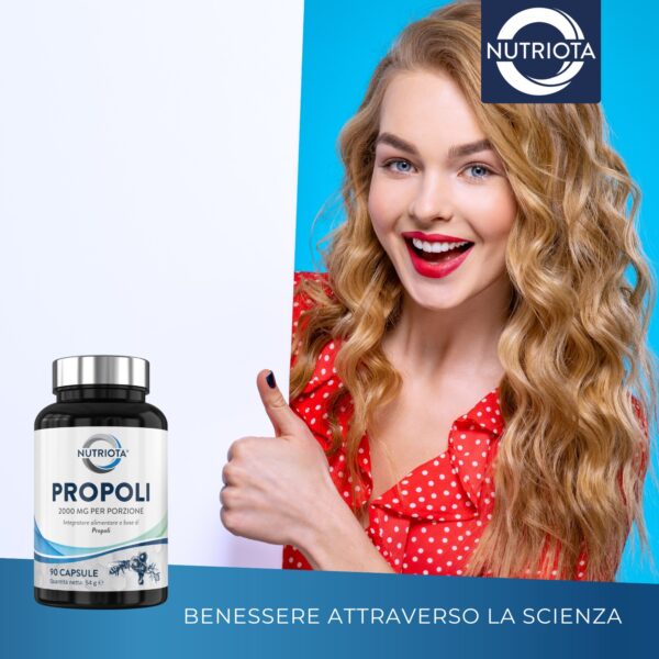 Propoli 2000 mg - Capsule di propoli a elevata concentrazione - 90 capsule - Rinforzo naturale per il sistema immunitario - Image 5